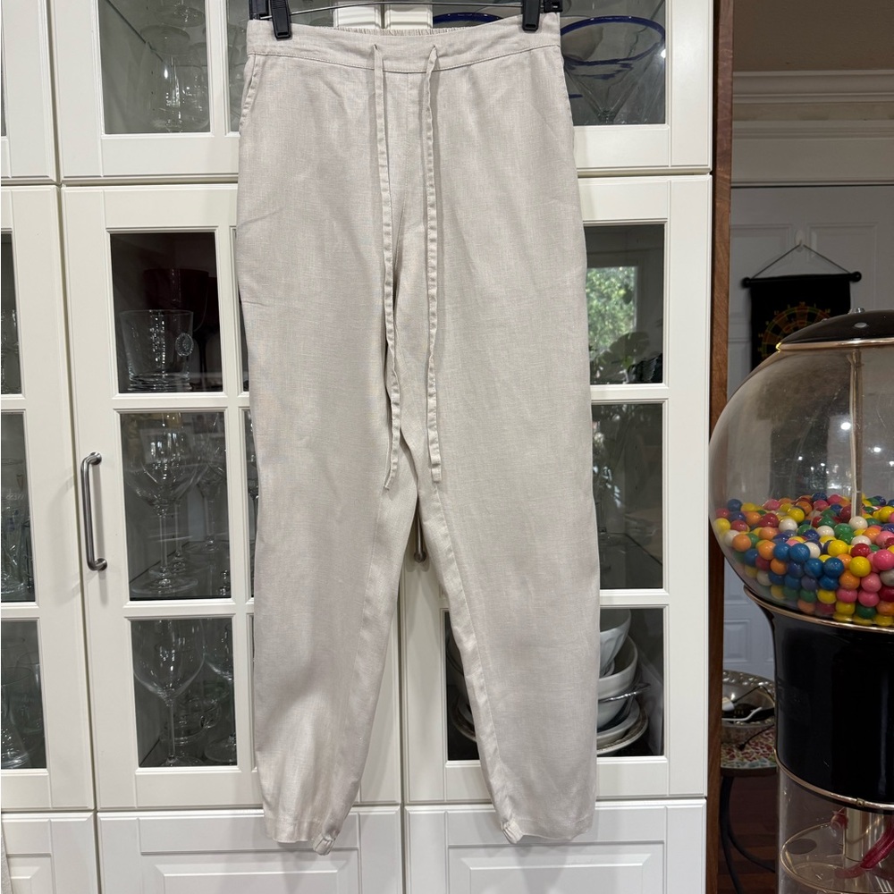 IXIMO Women’s Cream Linen Pants